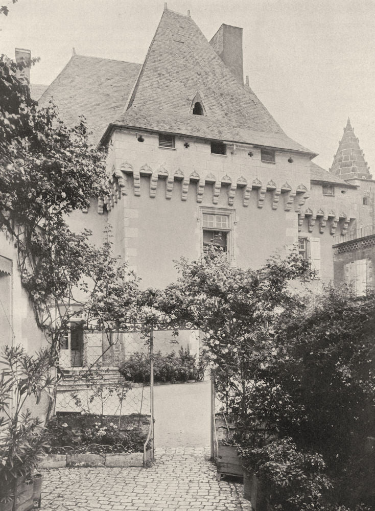 CHARENTE. Barbezieux- Ancien château 1904 old antique vintage print picture